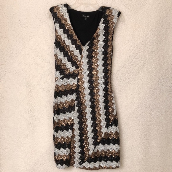BEBE Sequin Dress - Picture 1 of 6